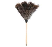 Plumeau avec long manche en autruche - Brosse à poussière - Accessoires de poussière - Nettoyage domestique électrostatique Y1L9