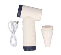 Plumeau d'air électrique PC, Ventilateur Turbo réglable 130000 TR/Min, Lampe de Poche pour Maison, Bureau et Voiture