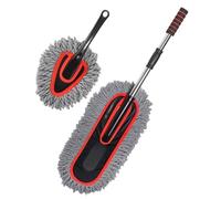 Plumeau de brosse de voiture - Brosse de voiture douce, télescopique, douce et sans rayures | Outil de détail d'entretien automobile, nettoyage intérieur extérieur, outil parfait pour l'extérieur de l