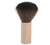 Plumeau de cou, brosse de barbier en nylon doux, nettoyage de barbier, manche en bois, brosse de balayage de cheveux, outil de coiffure pour le cou et le visage pour coupes de