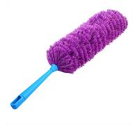 Plumeau dépoussiérant Outil anti-poussière en microfibre douce avec Adsorption électrostatique 56cm Outil de nettoyage lavable flexible anti-statique De Voiture De Maison(violet)