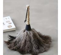 Plumeau en fibre super doux - Élément de nettoyage silencieux avec un long manche. Époussetage sans laisser de trace. Parfait pour les meubles, les appareils électroménagers, l'intérieur des voitures 