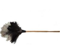 Plumeau en plumes d'autruche avec manche en bois - longueur 110 cm pour surfaces délicates
