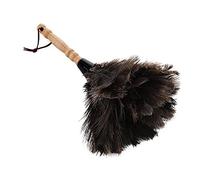 Plumeau en plumes d'autruche avec manche en bois massif pour travaux ménagers