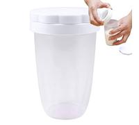 Plumeau en poudre à mailles fines - 7,5 x 11,4 cm, distributeur de tamis à farine en polypropylène, tamis à sucre, cacao, saupoudreuse avec couvercle sécurisé | Distributeur de cuisine pour