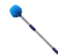 Plumeau en Toile d'araignée avec Poteau, 1,2 m en Acier Inoxydable avec Poils moyennement rigides pour Murs, poutres, étagères, luminaires et moustiquaires de fenêtre