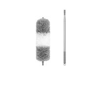 Plumeau Extensible Brosse à poussière Extensible en Microfibre, Outil de Nettoyage des espaces, Brosse rétractable for Meubles Voiture, Outils ménager(Gray-White-280CM)