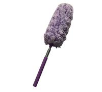 Plumeau Extensible Brosse télescopique en Microfibre Douce, Antistatique, Anti-poussière, for la Maison, climatisation, Voiture, Les Meubles(Purple White)