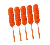 Plumeau extensible en fibre télescopique à long manche pliable pour plafond haut et espace restreint Outil de dépoussiérage à plusieurs angles