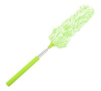 Plumeau Extensible en Fibre Ultra-Fine Manche en Acier Inoxydable Vert