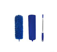 Plumeau extensible en microfibre avec motif plume pour ventilateurs de plafond, stores et toits, poignée télescopique légère, tête lavable