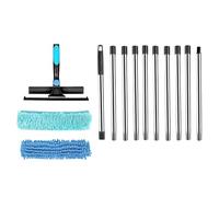 Plumeau Extensible - Kit de plumeau télescopique Longue portée, kit de dépoussiérage, réutilisable pour Meubles, Ventilateur de Plafond,