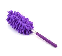 Plumeau Extensible Plumeau allongé en Acier Inoxydable, plumeau Chenille, télescopique Multifonctionnel for la Maison, 1 pièce(Purple)