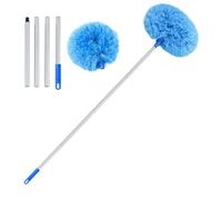 Plumeau extensible - Plumeau extensible pour le nettoyage | Long manche en fibre de laine | 140 cm extensible doux pour le nettoyage | Nettoyeur de poussière lavable pour murs, haut plafond,