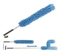 Sichler Haushaltsgeräte Plumeau malléable en microfibre avec manche télescopique 135 cm