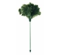 Plumeau - MSV - Plumes d'autruche - Manche inox - Vert - 81 g