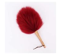 plumeau, Plumeau en pure laine d'agneau avec manche bois(Red)