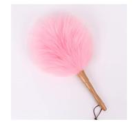 plumeau, Plumeau en pure laine d'agneau avec manche bois(Roze)