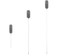 Plumeau Poussiere Brosse de nettoyage en microfibre, plumeau extensible, outils anti-poussière, rétractable, for meubles voiture, ménager(Grey-280CM)