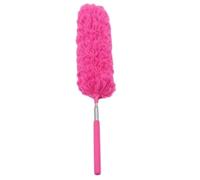 Plumeau Poussière Mini plumeau à poussière, plumeau rétractable, dépoussiéreur électrostatique domestique(Rose red)