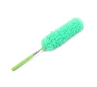 Plumeau Poussière Plumeau électrostatique télescopique flexible en acier inoxydable, outil de nettoyage for la maison, brosse à poussière en microfibre(Green)