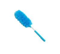 Plumeau Poussière Plumeau long télescopique, plumeau électrostatique, brosse rétractable, portable, mini, résistant, lavable(Blue)