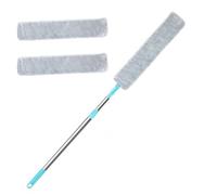 Plumeau Réglable en Microfibre avec Tête Pliable Outil Multi-Surfaces pour Plafond De Voiture Et Espaces Restreints (Lavable en Machine) Plumeau À Poignée Amovible