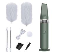 Plumeau Rotatif | Brosse De Nettoyage Rotative Automatique | Outil De Dépoussiérage Avec Poignée Réglable | Collecteur De Poussière Rotatif À 360° | Équipement D'entretien Intérieur Pour Bureau