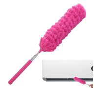 Plumeau télescopique - 38 x 7 x 5 cm en acier inoxydable flexible | Construction en fibre fine PP | Nettoyage de la maison, dépoussiérage, grande portée, utilisation facile