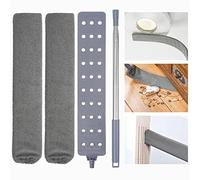 Plumeau télescopique, brosse à poussière de chevet en acier inoxydable, lavable, flexible, pour nettoyer canapé-lit, voitures, coins et meubles