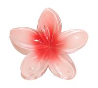 Plumerias Hair Claw Clips, Large Colorful Flower Hair Accessories for Thick or Thin Hair, Stylish Clip for Women Girls Holiday Gifting and Everyday Hair Styling, 3.15x1.57 Inches