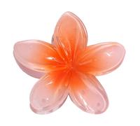 Plumerias Hair Claw Clips, Large Colorful Flower Hair Accessories for Thick or Thin Hair, Stylish Clip for Women Girls Holiday Gifting and Everyday Hair Styling, 3.15x1.57 Inches