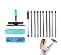 Plumero De Mango Largo Con Tubo Alargador - Kit De Herramientas De Limpieza Con Cepillo, Suministros Reutilizables para Esquinas De Pared Telarañas Ventana De Casa | Plumero Extensible |
