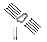 Plumes capacitives pour tablette S 6/7/7+/8/9 S23 Note10 20 Stylet tactile 10 en plastique et 2 pointes métalliques de rechange