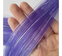 Plumes Cheveux Extensions de cheveux synthétiques 2 en 1 à Clip, postiche colorée, guirlandes argentées mélangées, reflets fête vacances for femmes et filles(6 pcs,TINSLE-A15_22INCHES)