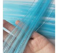 Plumes Cheveux Extensions de cheveux synthétiques 2 en 1 à Clip, postiche colorée, guirlandes argentées mélangées, reflets fête vacances for femmes et filles(6 pcs,TINSLE-A20_22INCHES)