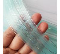 Plumes Cheveux Extensions de cheveux synthétiques 2 en 1 à Clip, postiche colorée, guirlandes argentées mélangées, reflets fête vacances for femmes et filles(6 pcs,TINSLE-A11_22INCHES)