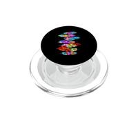 Plumes colorées amérindiennes, Art Tribal indigène PopSockets PopGrip pour MagSafe