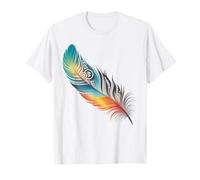 Plumes colorées Indiennes amérindiennes T-Shirt