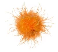 Plumes D’Autruche Broche, Plumes Artificielles Clip, Pince à Cheveux Femmes, Barrette Plume Pin Broche, Plume Bandeau, Accessoire Chapeau Élégant Broche pour Fête Spectacle sur Scène, Orange