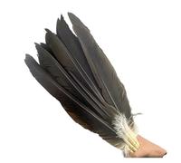 Plumes d'aigle naturelles for l'artisanat, 10 pièces, 40 50 60 longues, grandes plumes de faucon d'oiseaux noirs, décoration de mariage à faire soi-même(Natural,40-50cm 16-20inch)