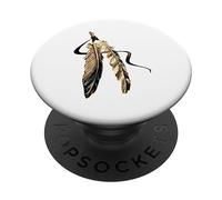 Plumes d'art Tribal Indien Indien du sud-Ouest PopSockets PopGrip Adhésif
