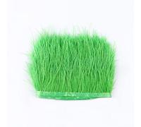 Plumes d'autruche, bande de tissu, franges avec ruban de satin pour attrape-rêves, costumes, chapeaux, bricolage, décoration d'intérieur, Halloween, bricolage, 1 m, vert herbe