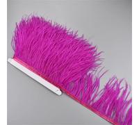 Plumes d'autruche sur ruban 10-15 cm 1 m de long avec franges, châle, couture, couture, couture, couture, décoration, rose