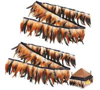 Plumes de 2 m pour couveuse de poussin, chaudes et sécurisées comme elles le feraient sous une mère poule, découpables, compatibles avec la plupart des tailles de couveuses à poussins (2 pièces, 1,8