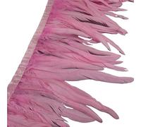Plumes de coq 25-30cm, garnitures de plumes de poulet, queue de coq, ruban de plumes, robe, jupe, Costume, décoration de carnaval pour couture(6,10 yards)
