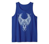 Plumes de Corbeau Corbeau Costume de Guerrier Viking Ailes Débardeur, Homme, Bleu Royal, M