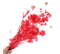 Plumes de dinde blanches magnifiques, corsages de mariage, plumes de faisan pour l'artisanat, coiffure, accessoires de décoration DIY, plume rouge