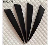 Plumes De Dinde Coupées De 4 Pouces,50 Pièces,Accessoires De Tir À L'arc,À Aile Droite/Gauche,Pour La Chasse - Type Black