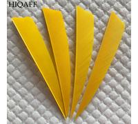 Plumes De Dinde Coupées De 4 Pouces,50 Pièces,Accessoires De Tir À L'arc,À Aile Droite/Gauche,Pour La Chasse - Type Yellow